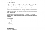 Letter from Martin Dowey to the Prime Minister on funding for the A77