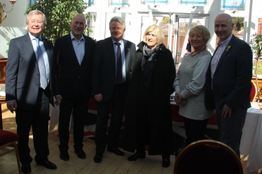 Pictured - Gavin Scott, John Scott MSP, Bill Grant MP, Mary Kilpatrick, Betty Hainey & Cllr Martin Dowey