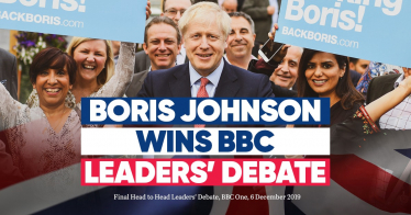 Boris Johnson wins the BBC Leaders’ Debate